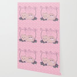 Pink Cat Wallpaper For Any Decor Style Society6