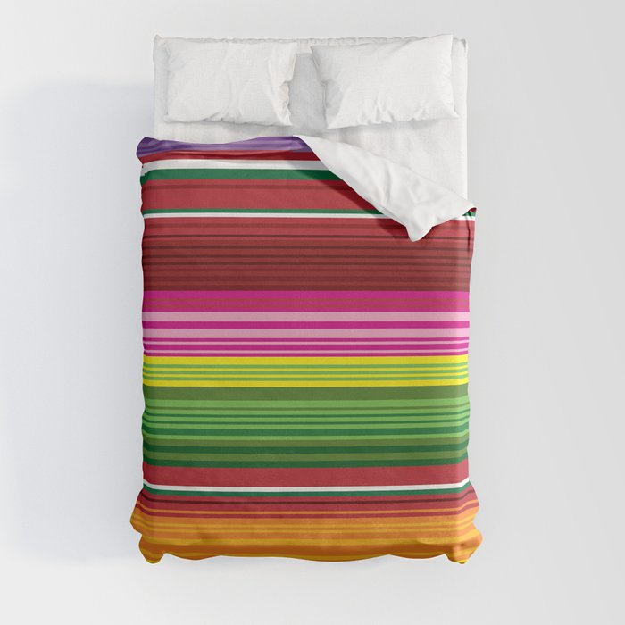 Mexican blanket duvet sale cover