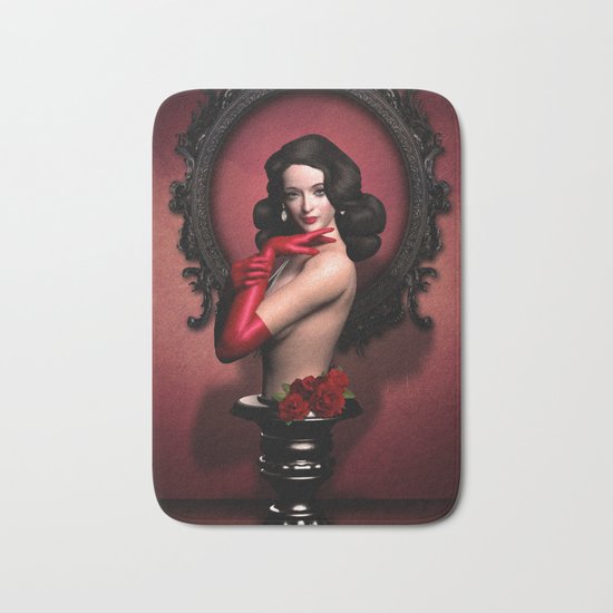 Red gloves fetish Bath Mat