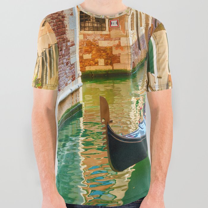 Venice Italy All Over Graphic Tee