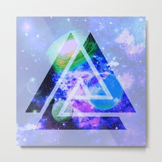 The purple space Metal Print