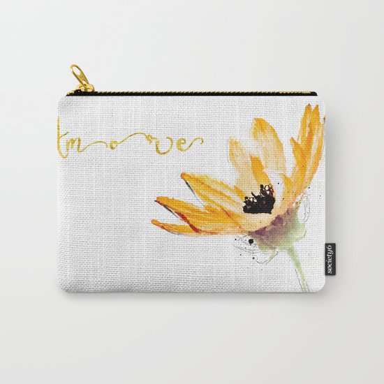 Flower Amore Carry-All Pouch