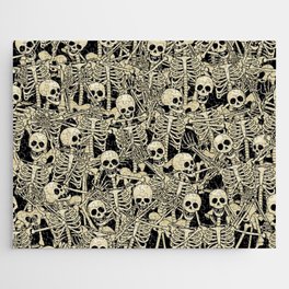 fun skeleton seamless Jigsaw Puzzle