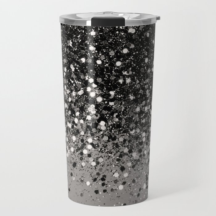 Silver Gray Glitter #1 (Faux Glitter) #shiny #decor #art #society6 Travel Mug