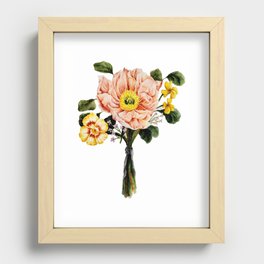 mini bouquet Recessed Framed Print