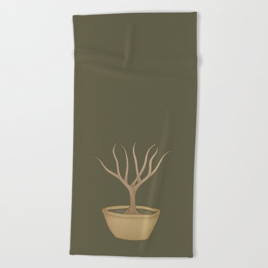 Bonsai Tree Beach Towel
