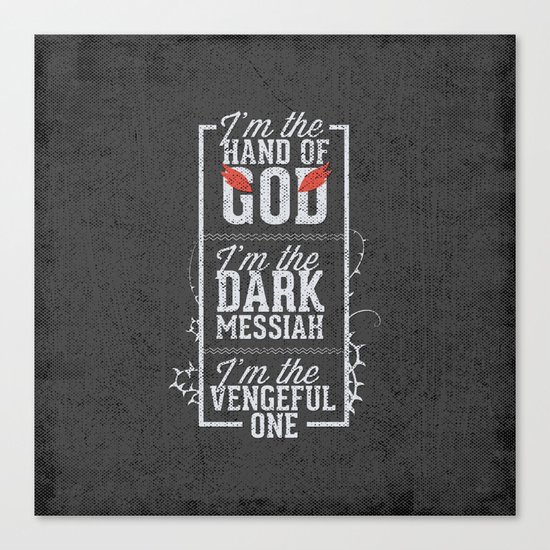 Iam the hand of God - Typography Canvas Print