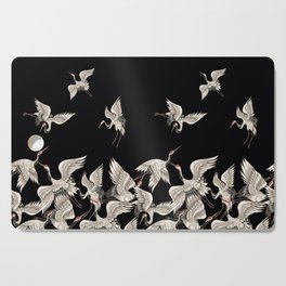 Japanese Flying Herons Cutting Board