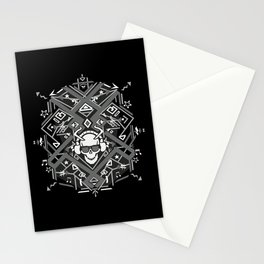 Undead Music Lover Design (white) Stationery Card