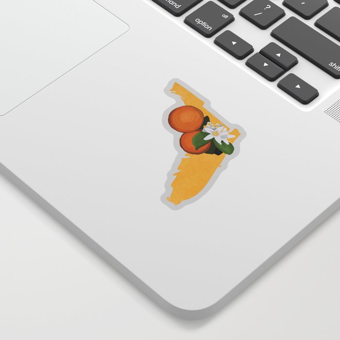 Florida Orange Blossom Sticker