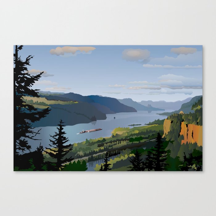 The Columbia River Gorge Canvas Print