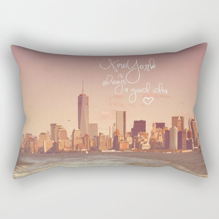 NEW YORK NEW YORK Rectangular Pillow