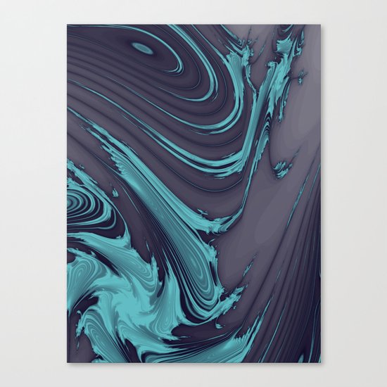 The Blues Abstract Canvas Print