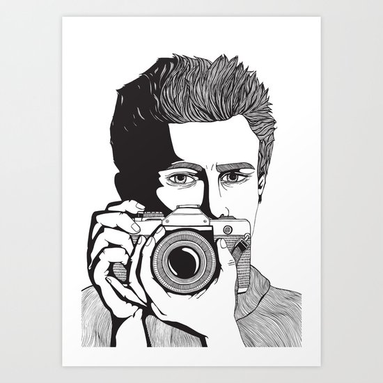 James Dean Art Print