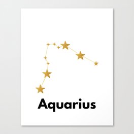 Aquarius, Aquarius Zodiac Canvas Print