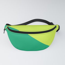 Two colors. Triangle. Jade and Lime colors. Fanny Pack