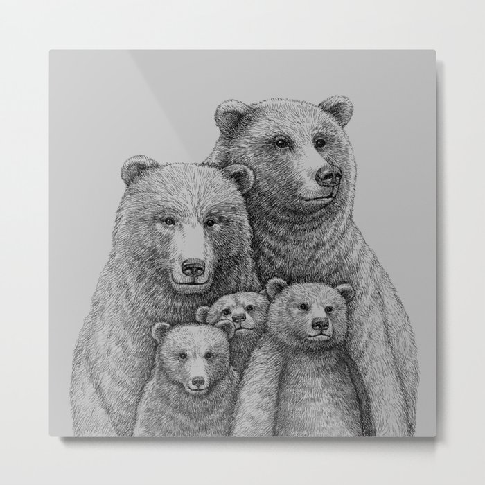 Family photo (mr. Bear) Metal Print