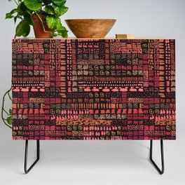 black and red orange ink marks hand-drawn collection Credenza
