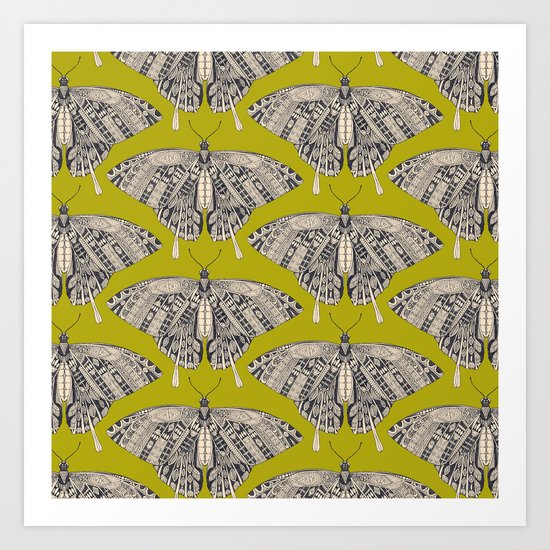 swallowtail butterfly citron basalt Art Print