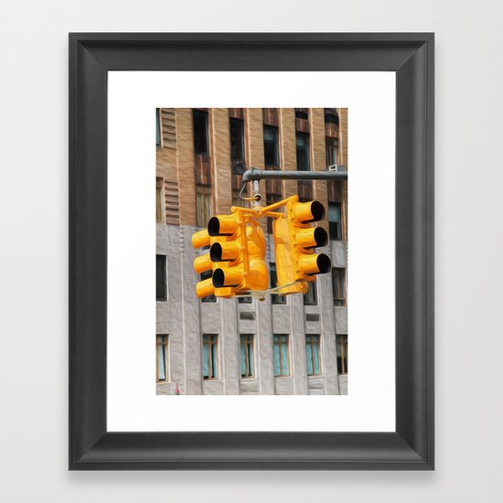 Traffic lights Framed Art Print