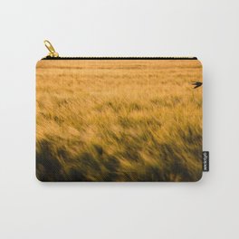 Golden Grain Fiels | Animal Photography | Yellow Bird Portrait Photography  Carry-All Pouch