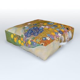 Gustav Klimt Water Serpents II Outdoor Floor Cushion