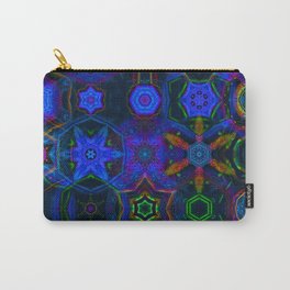 patchwork mandala in blue Carry-All Pouch