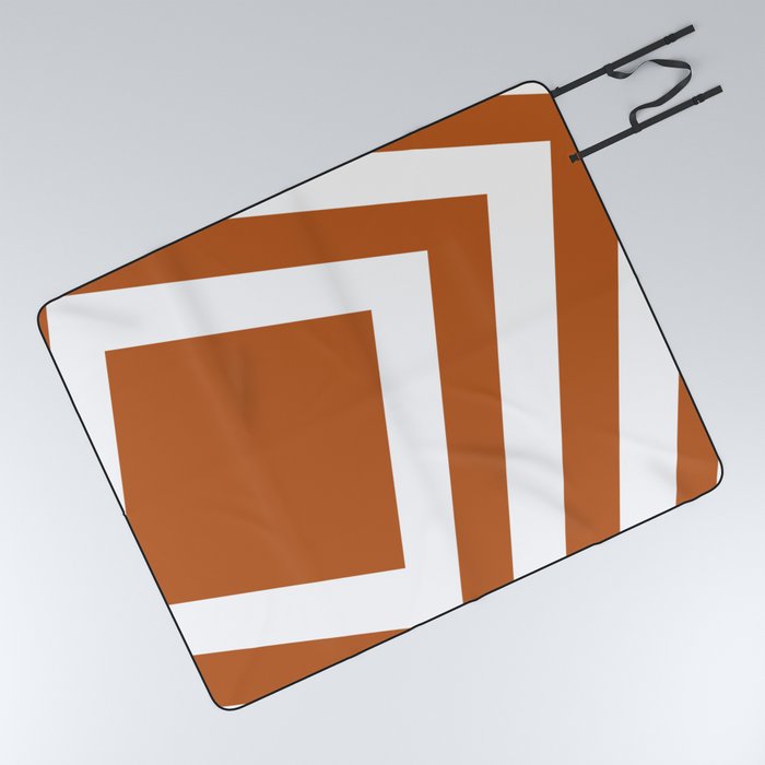 Orange squares background Picnic Blanket