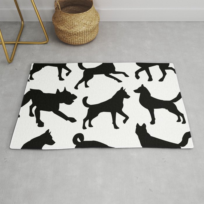 Animal Collage 6 with Transparent Background Rug