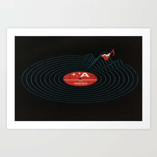 Soundwaves Art Print