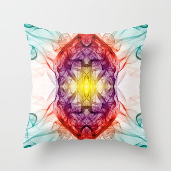 Smoke Art 10 Throw Pillow