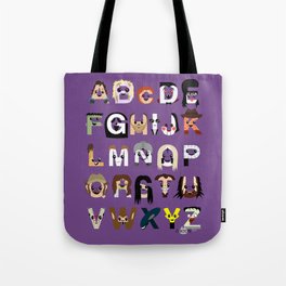 Horror Icon Alphabet Tote Bag