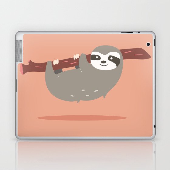 Sloth card - hello beautiful Laptop & iPad Skin