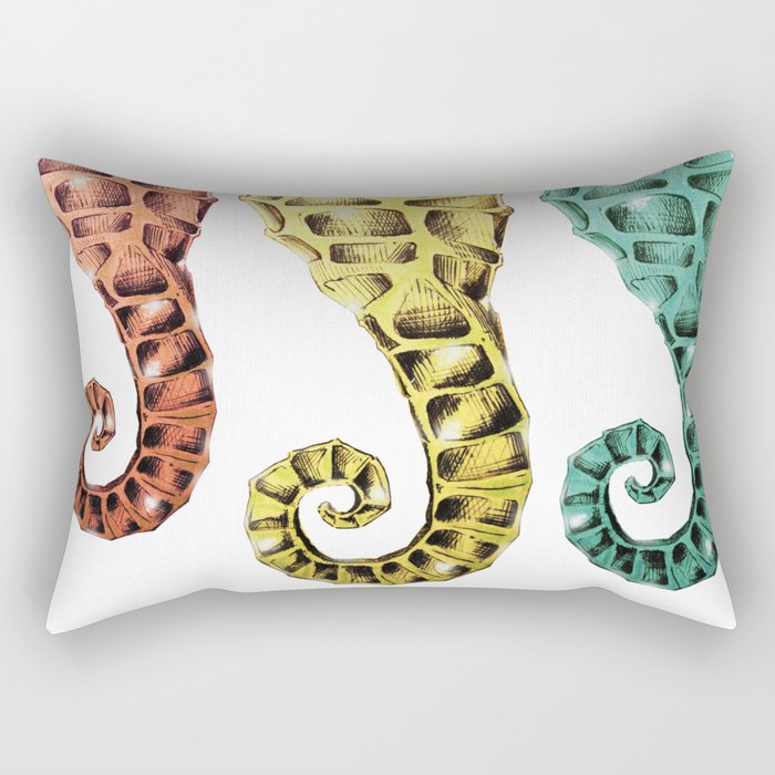 SeaHorses Rectangular Pillow