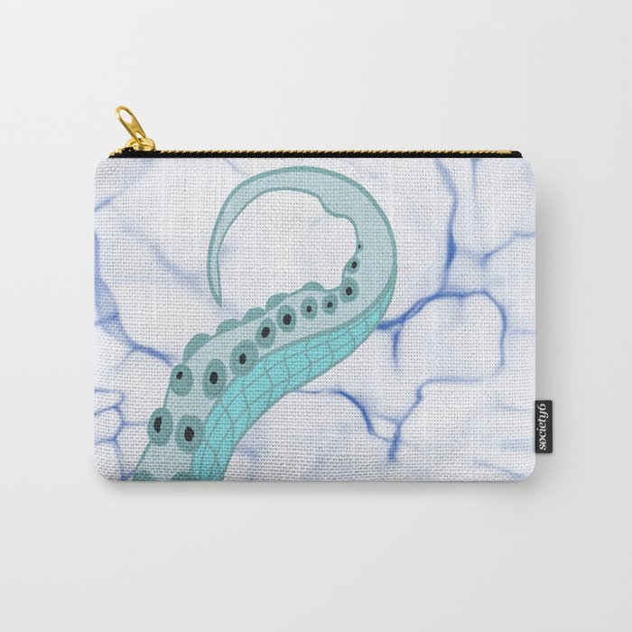 Wrapped In Tentacles Carry-All Pouch | Drawing, Digital-drawing, Tentacles, Octopus, Sea, Ocean, Water, Tentacle, Sea-creature, Under-the-sea