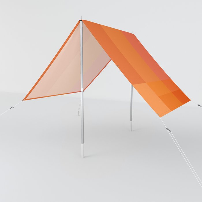 Geometric Modern Rectangle Square Design in Orange and Red Sun Shade
