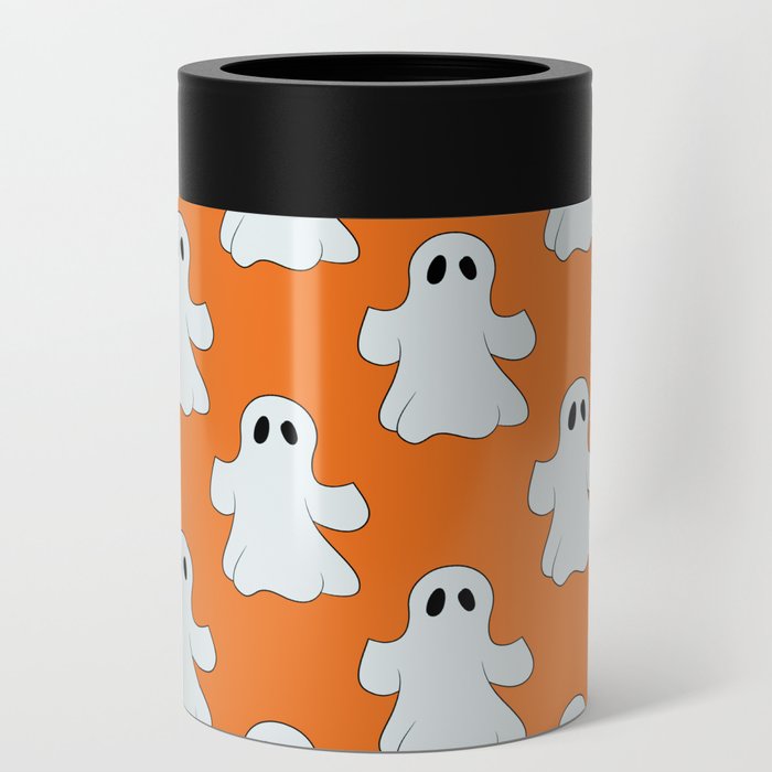 Halloween Ghosts Pattern Can Cooler