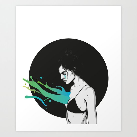 Let it out Art Print