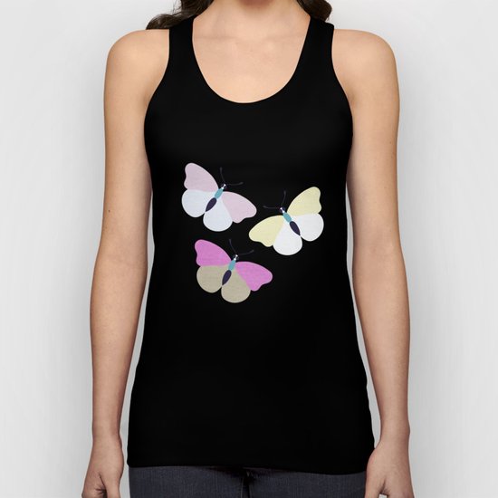 Flower and Butterfly II Unisex Tank Top