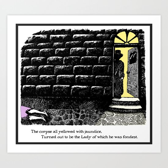 Jaundiced Lady Art Print
