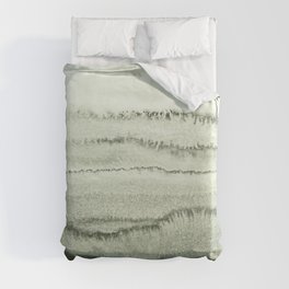 WITHIN THE TIDES - SAGE GREEN by MS  Duvet Cover