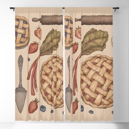 Pie Baking Collection Blackout Curtain