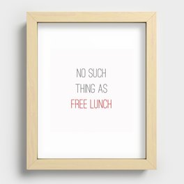 FREE LUNCH 2 Recessed Framed Print