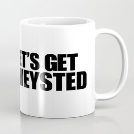 Let's Get Wasted Coffee Mug | Wasted, Whey, Protein, Digital, Sports, Fit, Funny, Typography, Pun, Drawing 