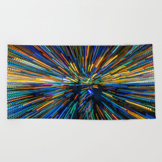Explosion of Color Beach Towel