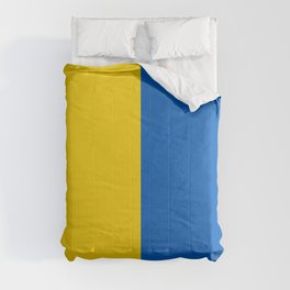 Blue and Yellow Flag Vertical Comforter