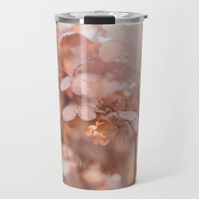Winter Garden - Golden Hydrangea Travel Mug