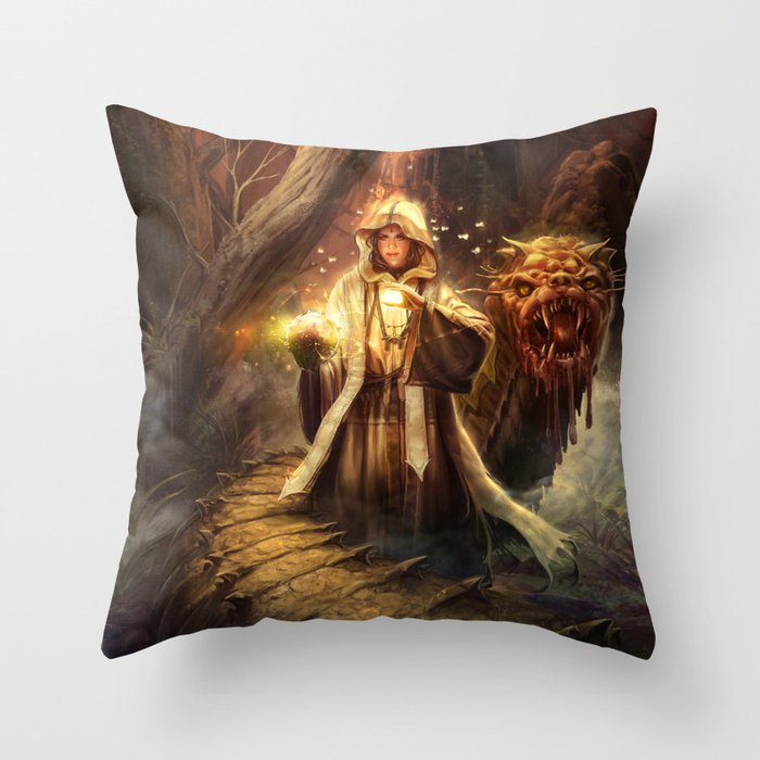 Wizard queen  Throw Pillow