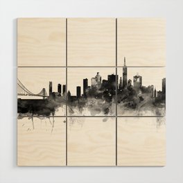 San Francisco Black and White Wood Wall Art