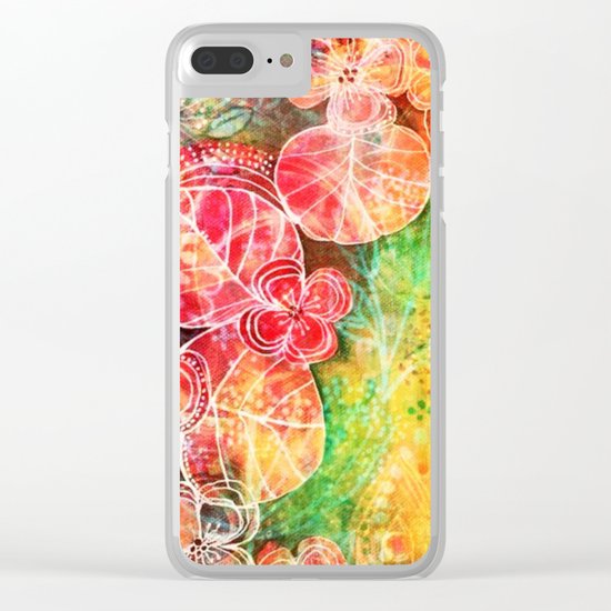 Sunshine Garden Clear iPhone Case